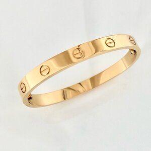 Gold Screw Bracelet Classic Model 18k Gold Plated